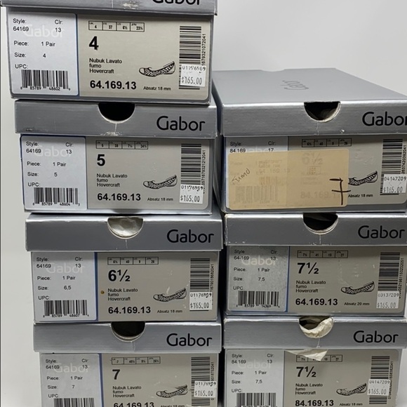 Gabor 64.169.13 Fumo Nubuck Laser Cut Flats - Picture 8 of 9